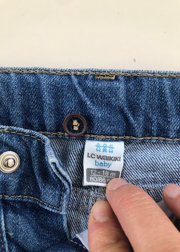 Erkek Kot Şort, Bol Kesim, Tokalı - Görsel 2