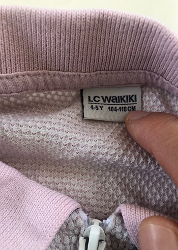 Erkek Çocuk Fermuarlı Pembe Polo Tişört - Görsel 5