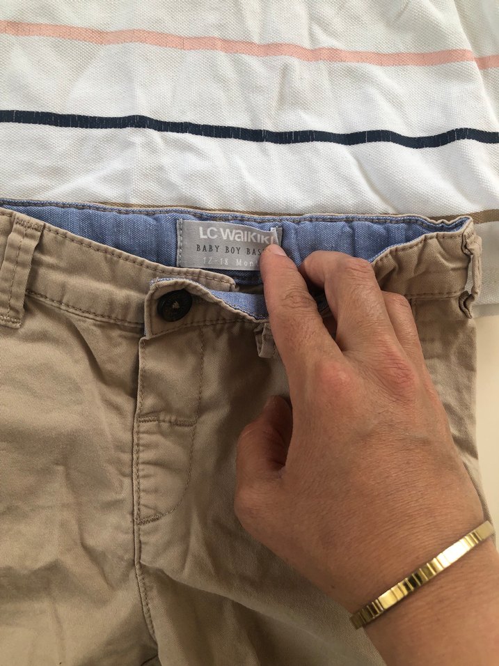 Bej Şortlu Erkek Bebek Kısa Kollu Takım - Görsel 2