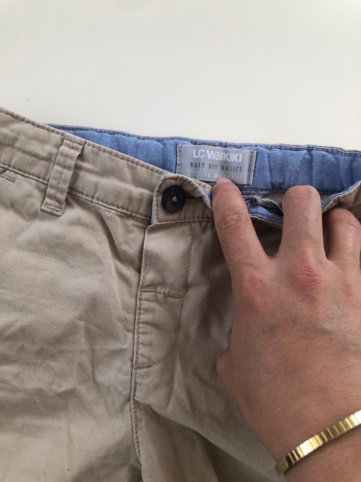 Bej Şortlu Erkek Bebek Kısa Kollu Takım - Görsel 3