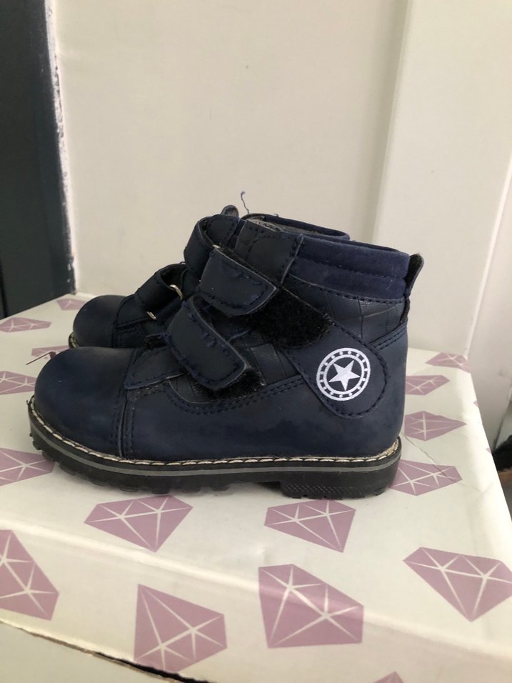 Erkek Çocuk Mavi Kemerli Lastik Bot - Görsel 2