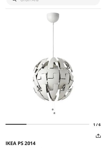 Ikea İkea Modern Beyaz Kuresel Asma Avize