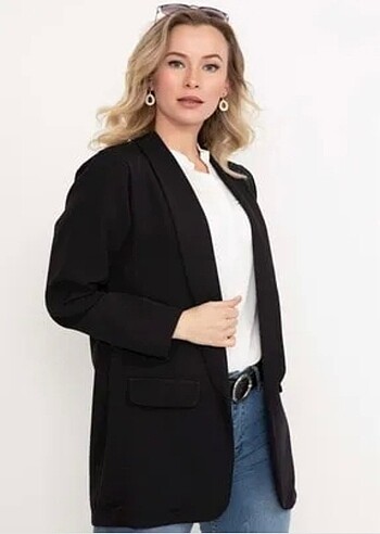 Siyah blazer ceket