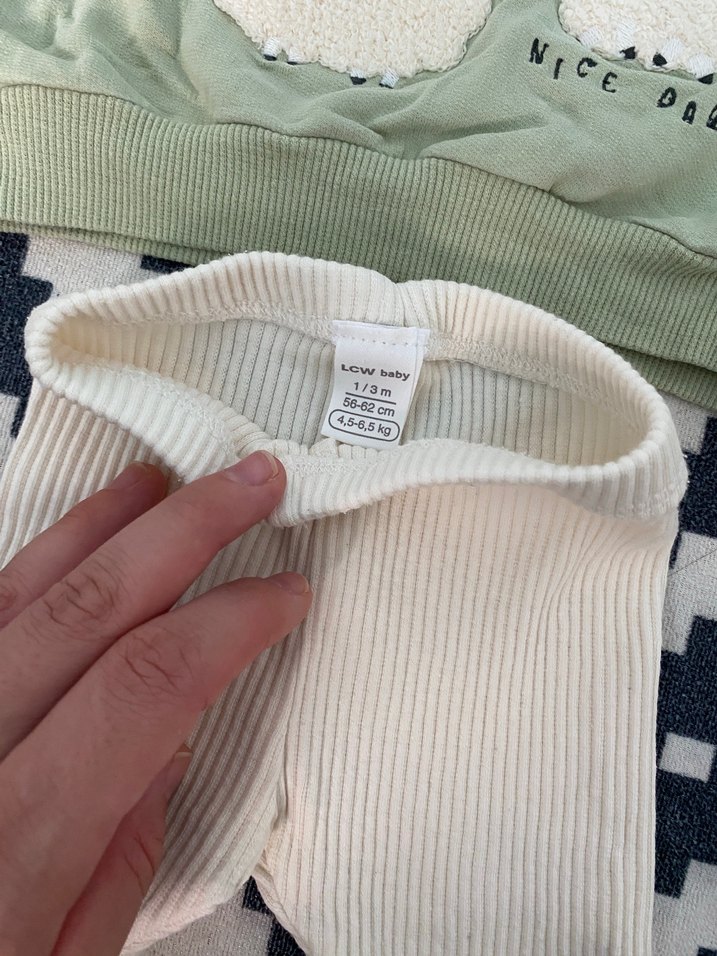 LC Waikiki Kız Bebek Bisiklet Yaka Uzun Kollu 2'li Takım - Görsel 4