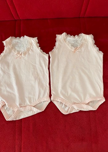 Pembe Dantelli Kolsuz Bebek Body
