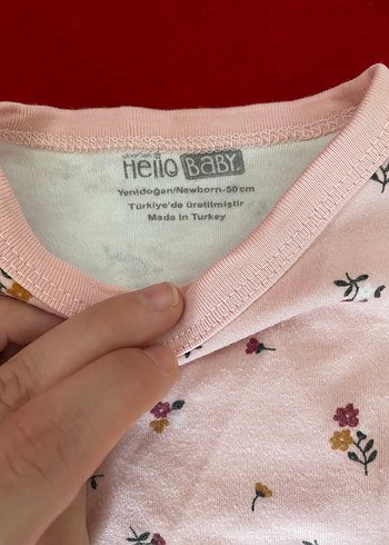 HelloBaby Uzun Kollu Pembe Desenli Bebek Takımı