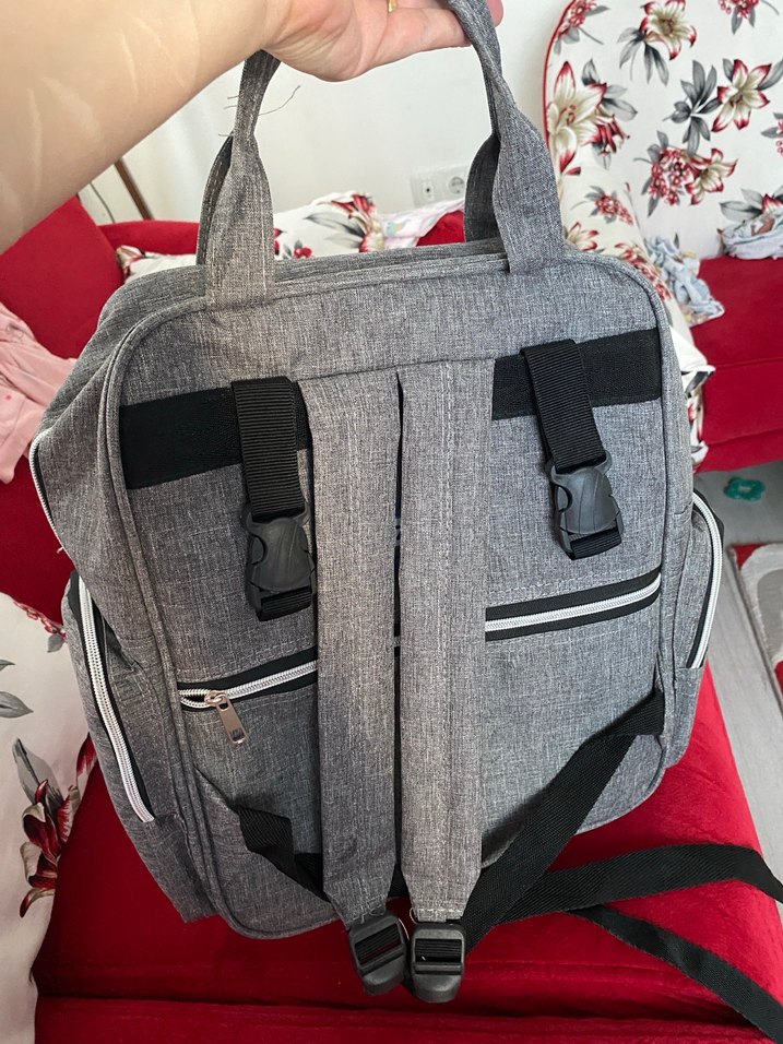 Gri Bebek Bakım Çantası - Görsel 2