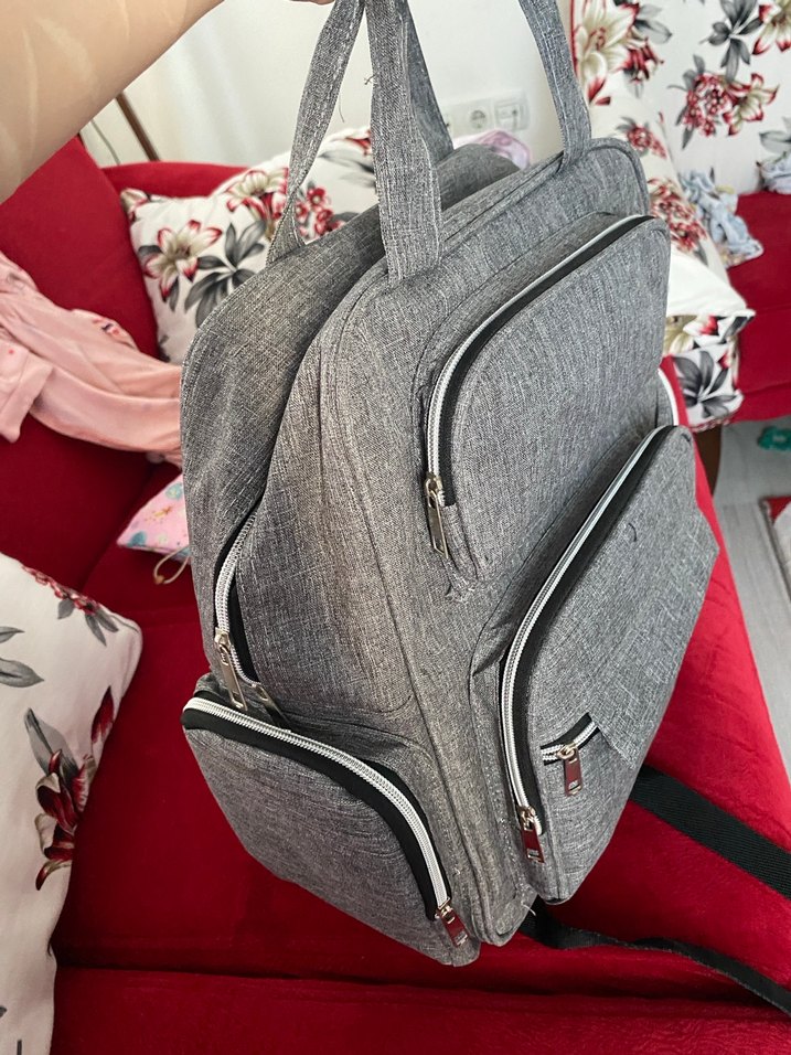 Gri Bebek Bakım Çantası - Görsel 3