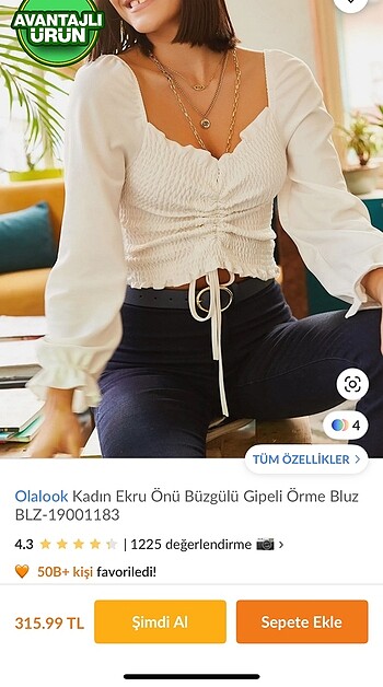 Beyaz bluz