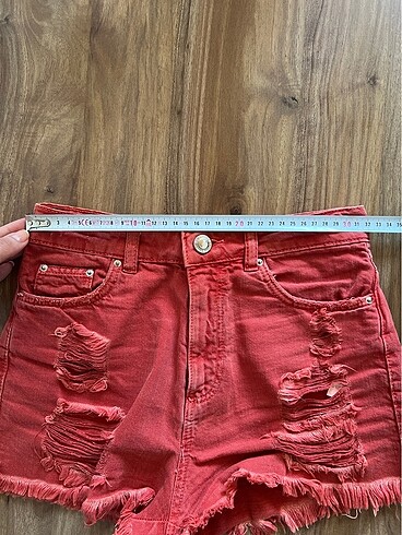 34 Beden Bershka high waist jean kot şort