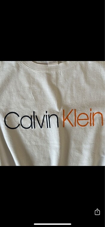 m Beden beyaz Renk Calvin Klein tişört