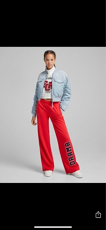 Bershka Bershka straight lilbsk eşofman altı