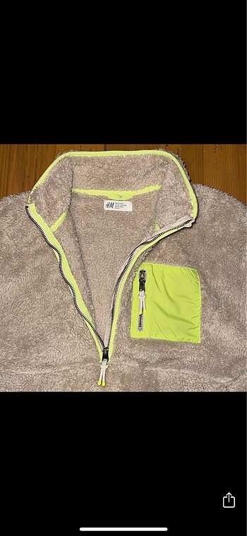 H&M Yarım fermuarlı pelüş ceket