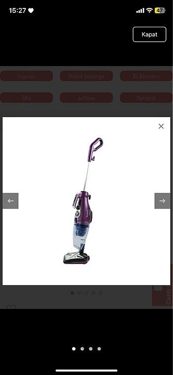 Tefal airforce dual 2 in 1 kablolu dikey süpürge