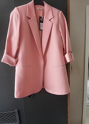 Pembe blazer ceket 
