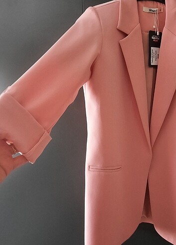 m Beden Pembe blazer ceket