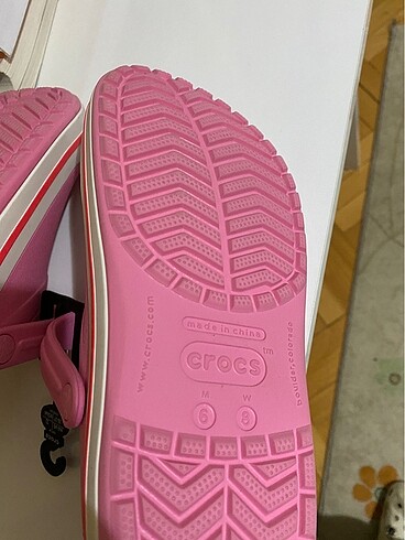 38 Beden pembe Renk Crocs Classic Crocband unisex Pembe Terlik