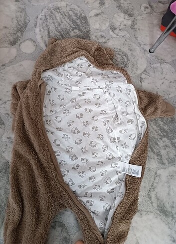 6-9 Ay Beden kahverengi Renk H&M astronot tulum ayıcıklı tulum