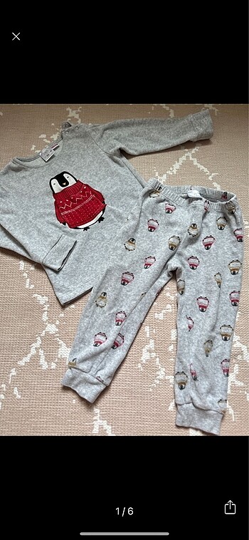 Zara 2-3 kışlık pijama