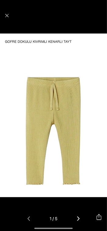 Zara gofre dokulu pantolon 18-24