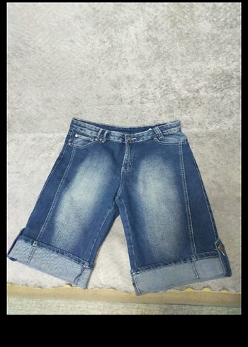 Diğer Mavi Denim Bermuda Sort