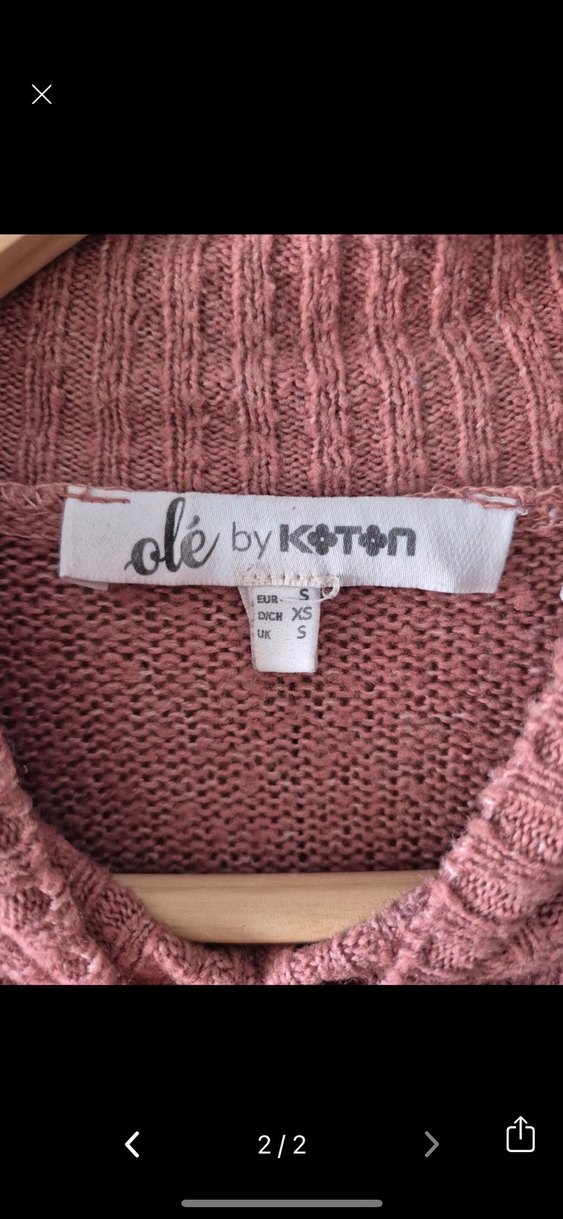 Pembe Triko Kadın Kazak - Görsel 2