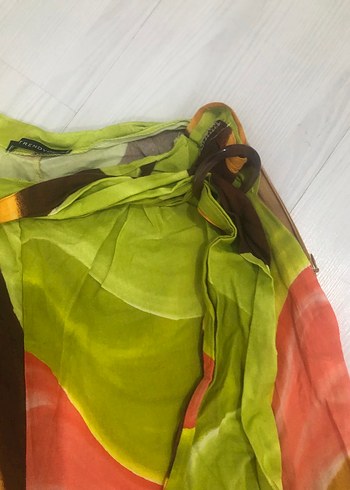 Bohem Çok Renkli Bağlamalı Salaş Kadın Pantolon - Görsel 4