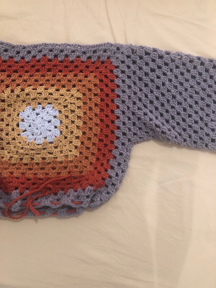 Bohem Çok Renkli Örgü Uzun Kollu Kazak - Görsel 3