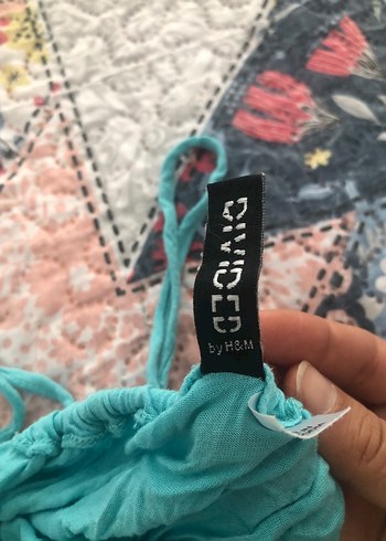 Turkuaz Bohem Kısa Tulum - Görsel 4