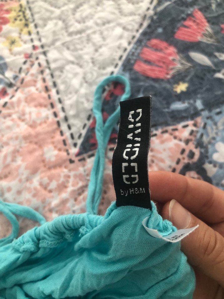 Turkuaz Bohem Kısa Tulum - Görsel 4