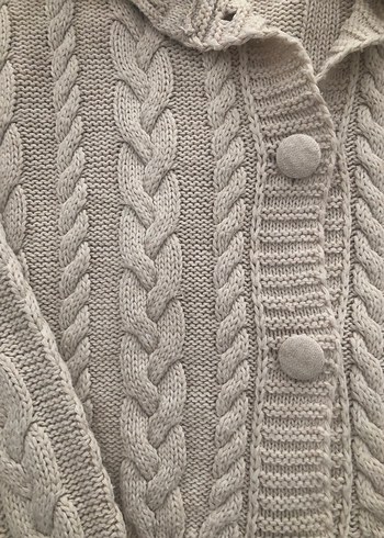 Bej Triko Bohem Kadın Hırka - Görsel 2