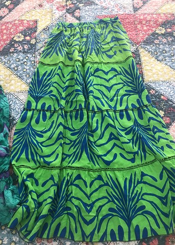 Bohem Tarzda Uzun Pilili Kadın Etekleri - Görsel 4