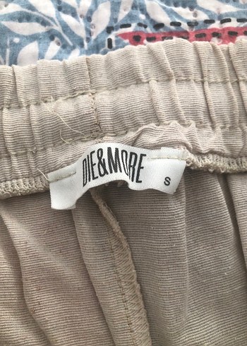 Bej uzun Keten Bol Kesim Kadın Pantolon - Görsel 4