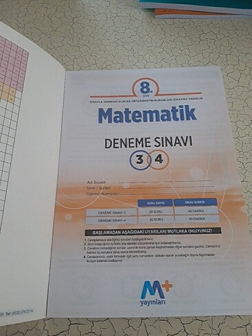  Martı Yayınları Spoiler matematik 8.sınıf 20 deneme