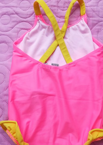 LC Waikiki Kız Çocuk Pembe Baskılı Mayo