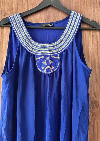 Payet Kolye Yaka Elbise - Görsel 3