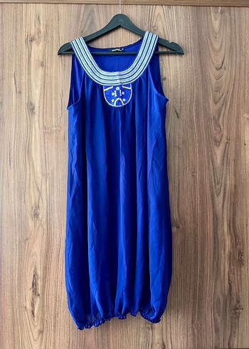 Payet Kolye Yaka Elbise - Görsel 2