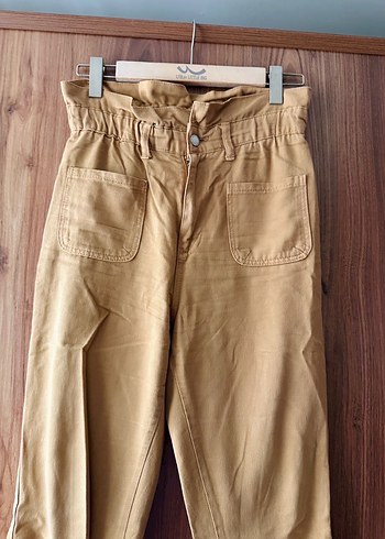 Fırfır Yüksek Bel Pantolon - Görsel 3