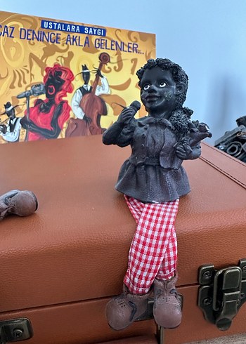 Siyah Caz Temalı Figür Çift - Görsel 2