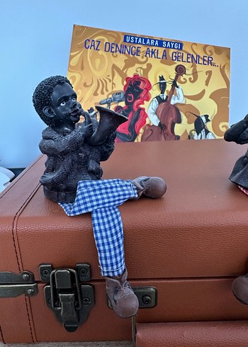 Siyah Caz Temalı Figür Çift - Görsel 3