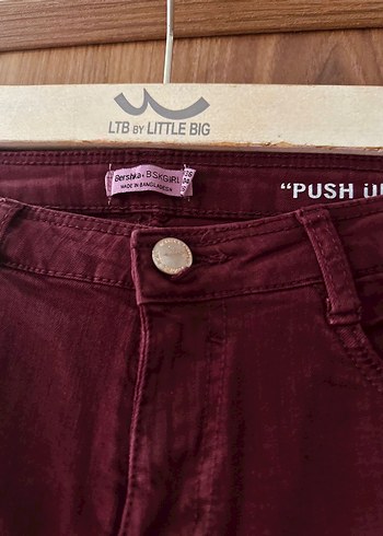 Bershka Bordo Skinny - Görsel 4