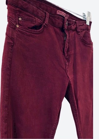 Bershka Bordo Skinny - Görsel 3