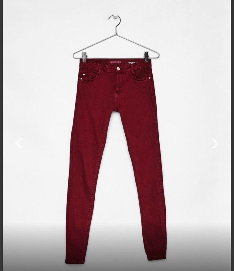 Bershka Bordo Skinny - Görsel 2
