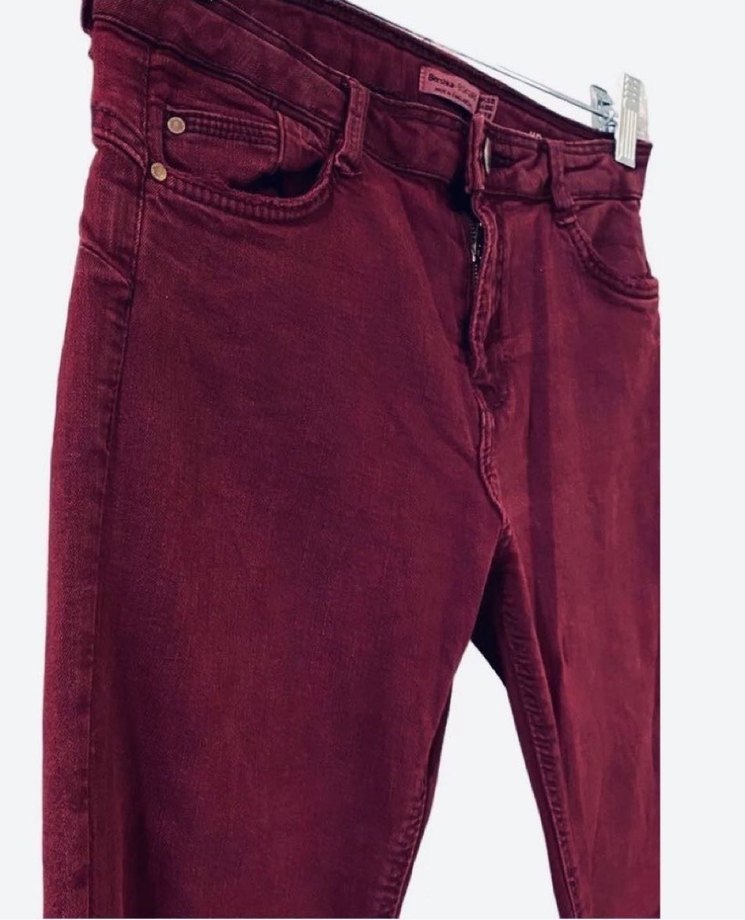 Bershka Bordo Skinny - Görsel 3