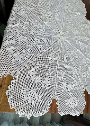 Vintage Dantel Masa Örtüsü - Görsel 2