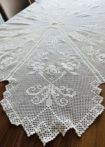 Vintage Dantel Masa Örtüsü - Görsel 5