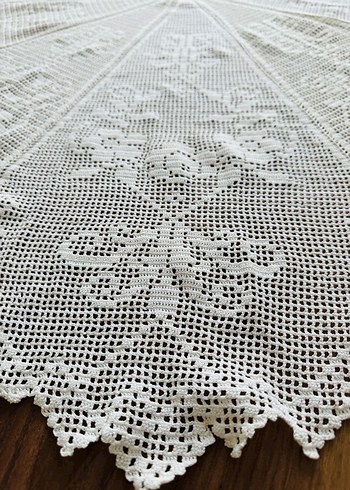 Vintage Dantel Masa Örtüsü - Görsel 6