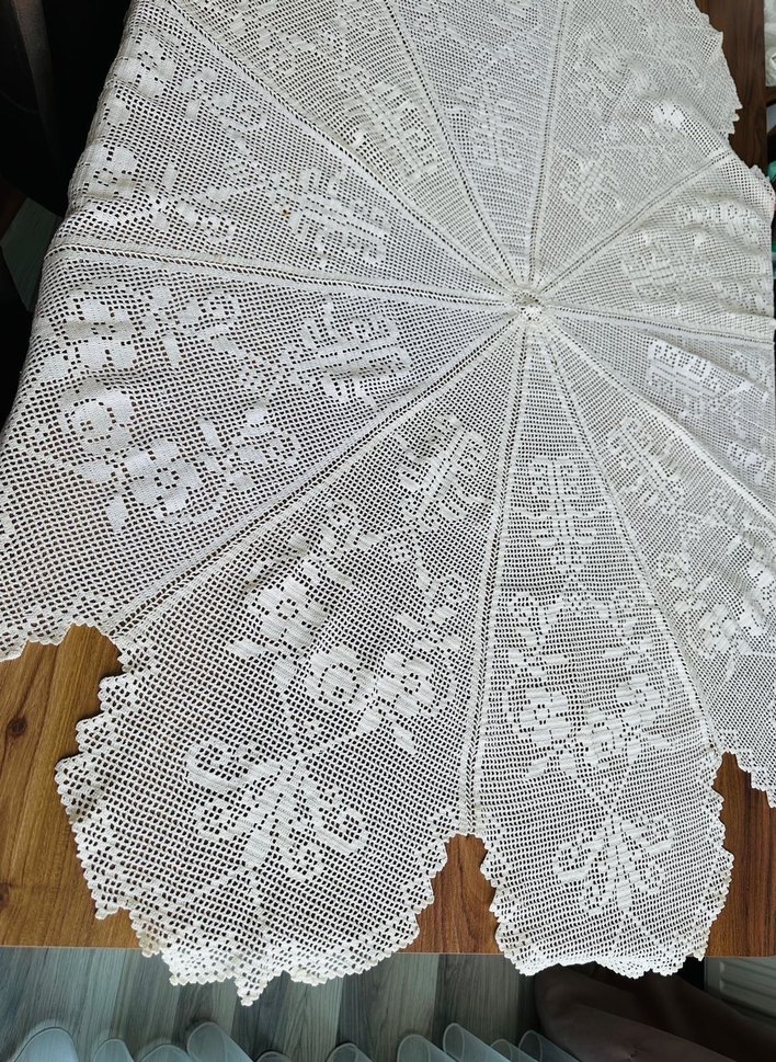 Vintage Dantel Masa Örtüsü - Görsel 4