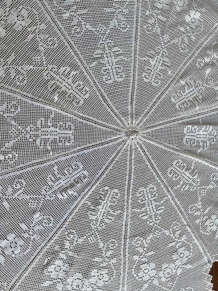 Vintage Dantel Masa Örtüsü - Görsel 3