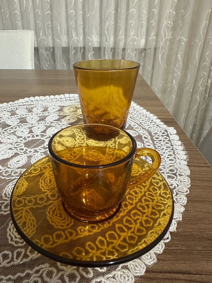 Vintage Türk Kahvesi Seti - Görsel 2